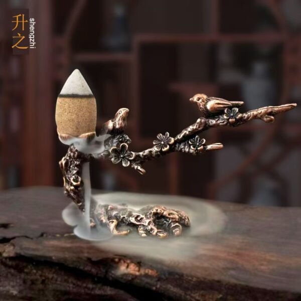Magpies on the Plum Blossom Tips Agarwood ornaments